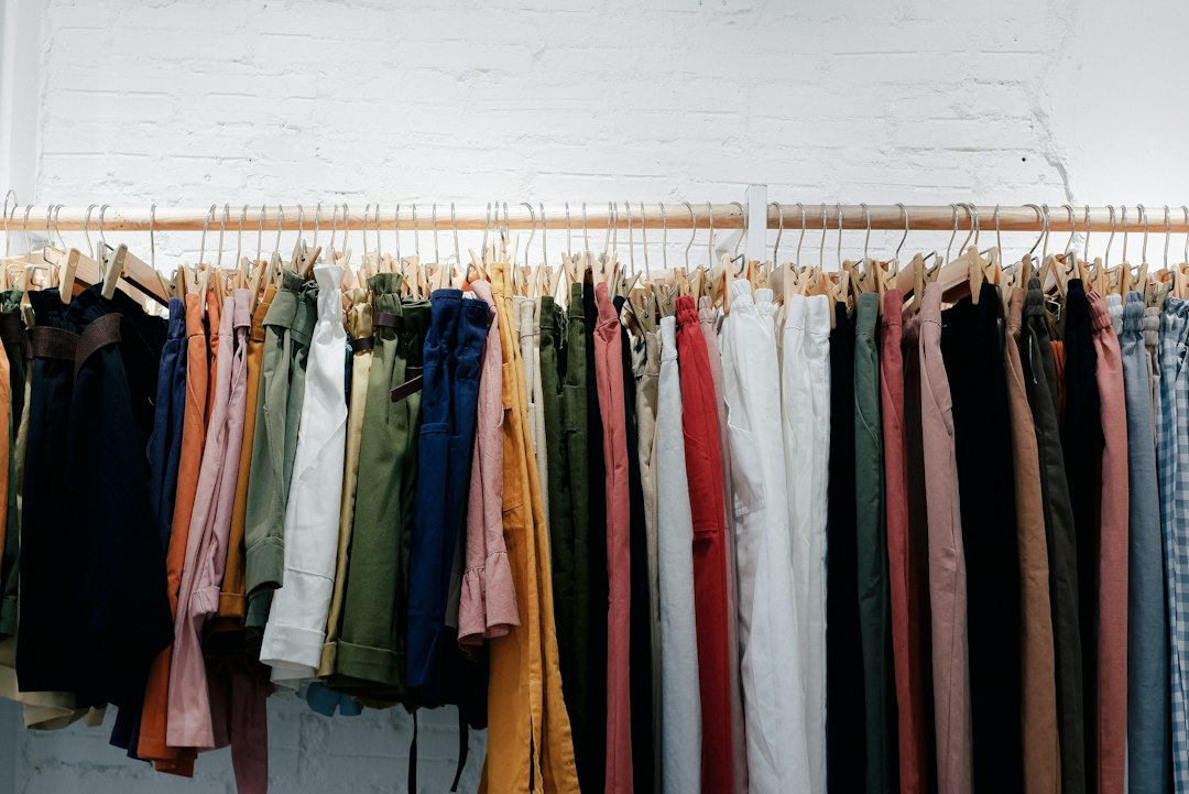 Clothes on rack for swap and exchange